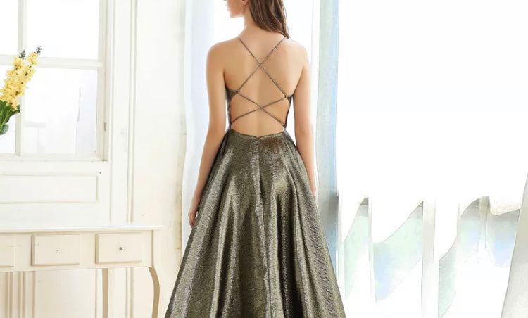 Vestido Dorado Ampon