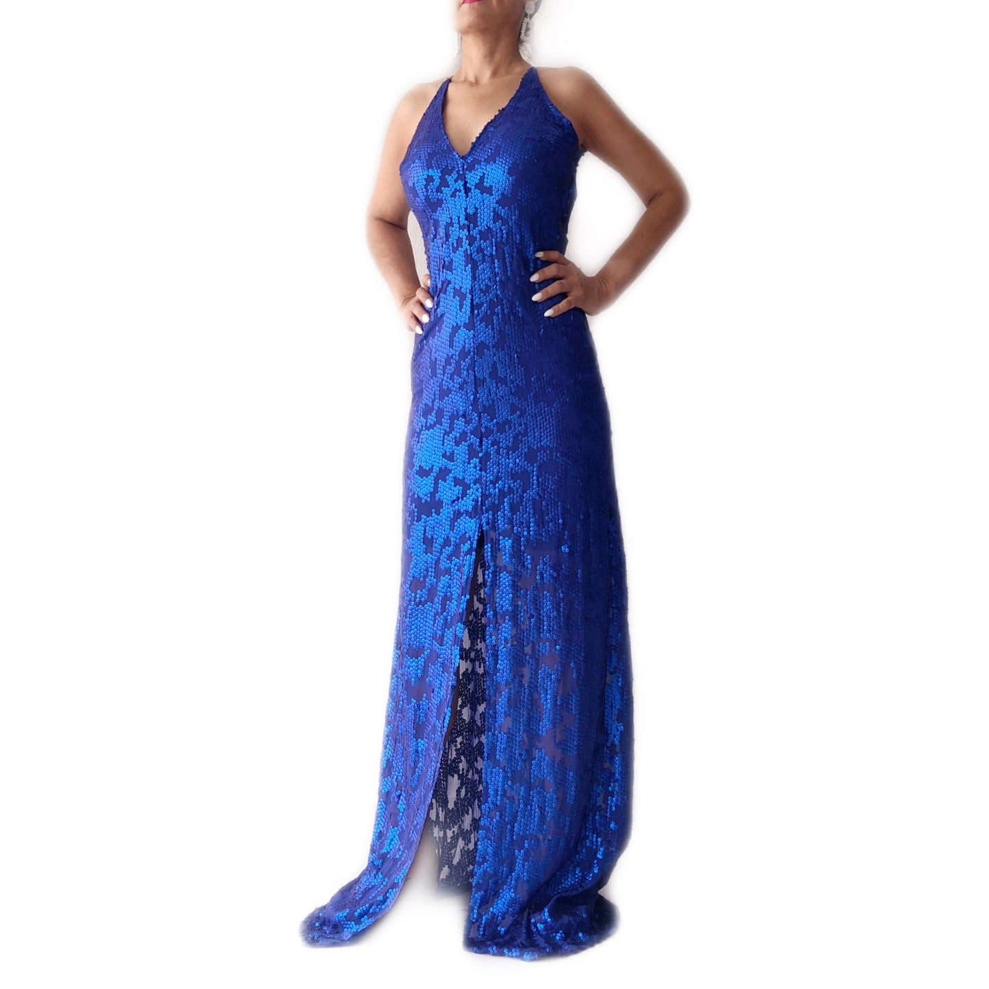 Vestido Cruzado de Lentejuelas