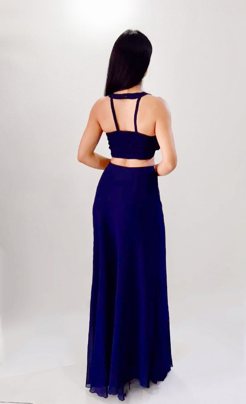 Vestido Azul Marino 2 piezas