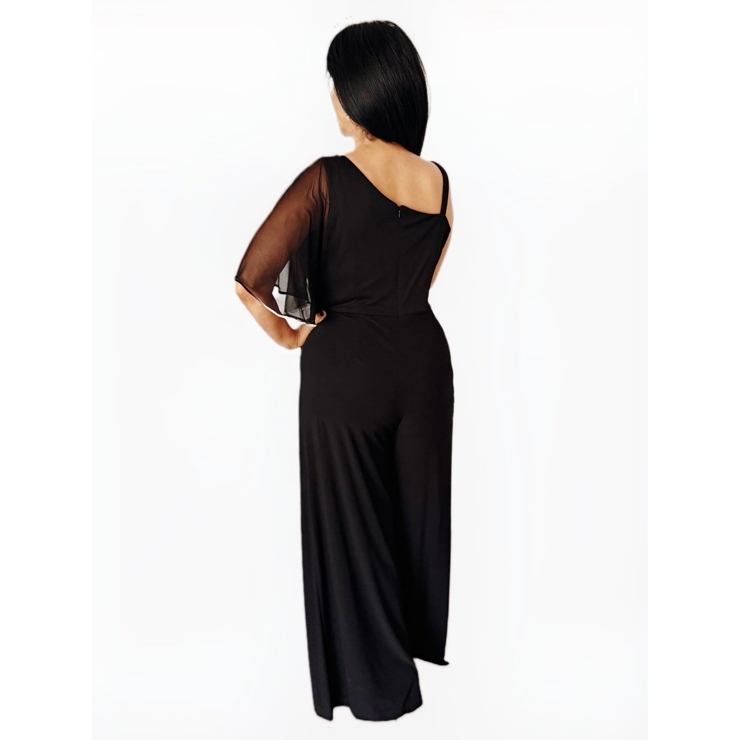 Palazzo Negro con Media Capa y Línea de Pedrería