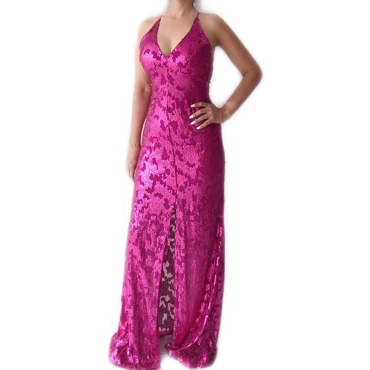 Vestido Cruzado de Lentejuelas