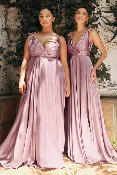 Vestido Palo de Rosa Satinado
